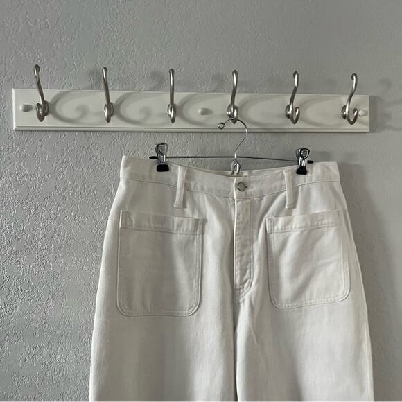 Madewell The Dadjean in Tile White: Patch Pocket Edition - Picture 4 of 9
